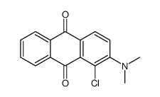 1-chloro-2-(dimethylamino)anthracene-9,10-dione结构式