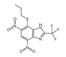 4,6-dinitro-7-propylsulfanyl-2-(trifluoromethyl)-1H-benzimidazole Structure