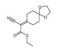 ethyl 2-cyano-2-(1,4-dioxaspiro[4.5]decan-8-ylidene)acetate Structure