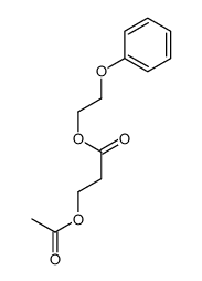 2-phenoxyethyl 3-acetyloxypropanoate Structure