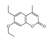 7-ethoxy-6-ethyl-4-methylchromen-2-one Structure