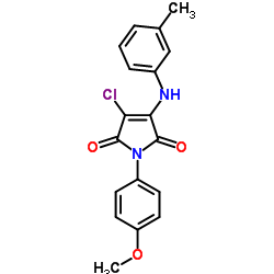 3-Chloro-1-(4-methoxyphenyl)-4-[(3-methylphenyl)amino]-1H-pyrrole-2,5-dione Structure