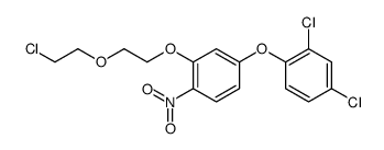 2-[2-(2-chloroethoxy)ethoxy]-4-(2,4-dichlorophenoxy)-1-nitrobenzene结构式