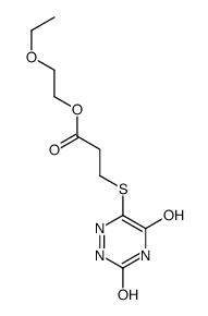 2-ethoxyethyl 3-[(3,5-dioxo-2H-1,2,4-triazin-6-yl)sulfanyl]propanoate结构式
