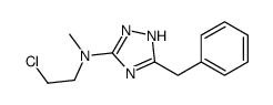 5-benzyl-N-(2-chloroethyl)-N-methyl-1H-1,2,4-triazol-3-amine结构式