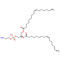 1,2-二棕榈油酰基-sn-甘油-3-磷酸乙醇胺结构式