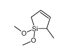 1,1-dimethoxy-2-methyl-2,5-dihydrosilole结构式