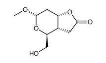 2-脱氧-α-D-卤代甲基3,4-碳酸酯结构式