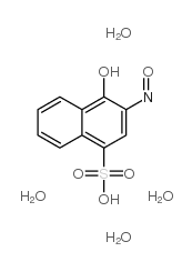 2-亚硝基-1-萘酚-4-磺酸 四水合物结构式