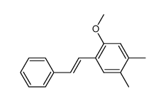 2-Methoxy-4,5-Dimethylstilben结构式