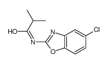 2-Methyl-N-(5-chlorobenzoxazol-2-yl)propionamide Structure