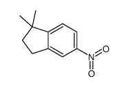3,3-dimethyl-6-nitro-1,2-dihydroindene结构式