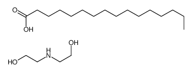 bis(2-hydroxyethyl)ammonium palmitate Structure