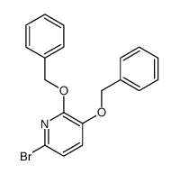 6-bromo-2,3-bis(phenylmethoxy)pyridine Structure