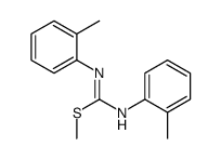 methyl N,N'-bis(2-methylphenyl)carbamimidothioate Structure