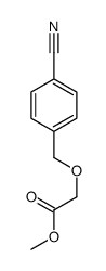 methyl 2-[(4-cyanophenyl)methoxy]acetate Structure