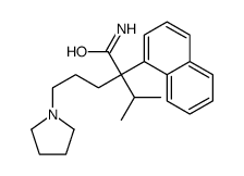 α-(1-Methylethyl)-α-(1-naphthalenyl)-1-pyrrolidinepentanamide Structure
