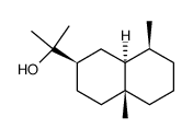 (2R,8aβ)-Decahydro-α,α,4aα,8α-tetramethylnaphthalene-2α-methanol Structure