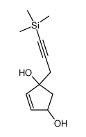 4-Cyclopentene-1,3-diol, 1-[3-(trimethylsilyl)-2-propynyl]- (9CI)结构式
