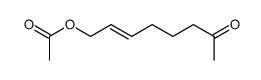 7-oxooct-2E-enyl acetate结构式