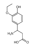 3-氨基-3-(3-乙氧基-4-羟基苯基)-丙酸结构式