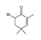 6-bromo-2,4,4-trimethyl-cyclohex-2-enone Structure