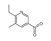 2-Ethyl-3-methyl-5-nitropyridine结构式