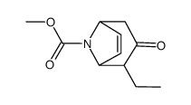 8-Azabicyclo[3.2.1]oct-6-ene-8-carboxylicacid,2-ethyl-3-oxo-,methylester(9CI)结构式