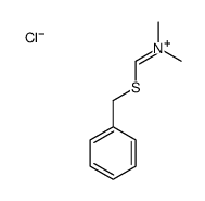 benzylsulfanylmethylidene(dimethyl)azanium,chloride Structure