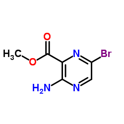 Methyl 3-amino-6-bromopyrazine-2-carboxylate structure