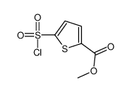 2-Thiophenecarboxylicacid,5-(chlorosulfonyl)-,methylester(9CI) Structure