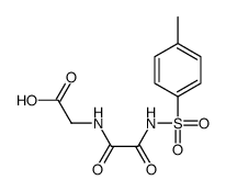 2-[[2-[(4-methylphenyl)sulfonylamino]-2-oxoacetyl]amino]acetic acid Structure