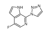4-fluoro-7-(triazol-1-yl)-1H-pyrrolo[2,3-c]pyridine Structure