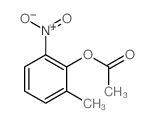 Phenol,2-methyl-6-nitro-, acetate (ester) (9CI) Structure