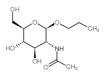 丙基2-乙酰氨基-2-脱氧-β-D-吡喃葡萄糖苷结构式