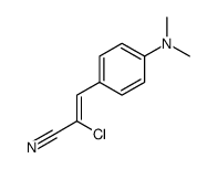 2-chloro-3-[4-(dimethylamino)phenyl]prop-2-enenitrile结构式