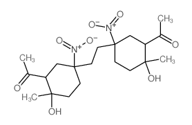 Ethanone,1,1'-[1,2-ethanediylbis(6-hydroxy-6-methyl-3-nitro-3,1-cyclohexanediyl)]bis- (9CI)结构式