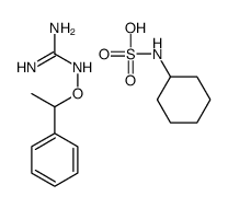 cyclohexylsulfamic acid,2-(1-phenylethoxy)guanidine结构式