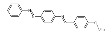 p-甲氧基苄烯-p-苯基偶氮苯胺结构式