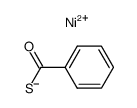 nickel (II) monothiobenzoate Structure