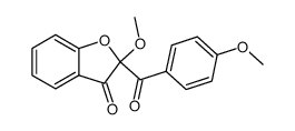 2-Methoxy-2-(4-methoxybenzoyl)-3(2H)-benzofuranon结构式