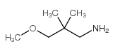 3-METHOXY-2,2-DIMETHYLPROPYLAMINE Structure