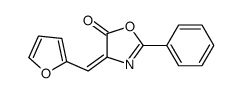 4-(furan-2-ylmethylidene)-2-phenyl-1,3-oxazol-5-one结构式