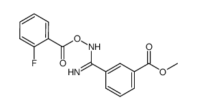 3-(N-2-fluorobenzoylcarbamimidoyl)-benzoic acid methyl ester Structure