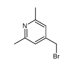 4-(溴甲基)-2,6-二甲基吡啶结构式