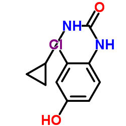N-(2-氯-4-羟基苯基)-N'-环丙基-脲结构式