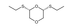 cis-2,6-bis(ethylthio)-1,4-dioxane结构式