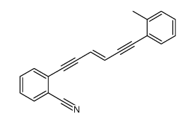 2-[6-(2-methylphenyl)hex-3-en-1,5-diynyl]benzonitrile结构式
