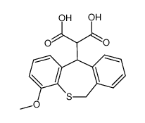 (4-Methoxy-6,11-dihydrodibenzo[b,e]thiepin-11-yl)malonic acid结构式