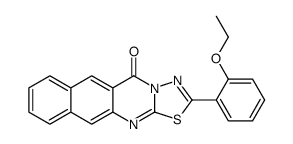 2-(2-ethoxyphenyl)-5H-benzo[g][1,3,4]thiadiazolo[2,3-b]quinazolin-5-one Structure